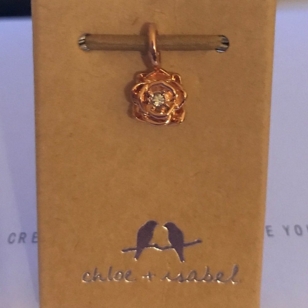 Petits Tresors Crystal Rose Charm